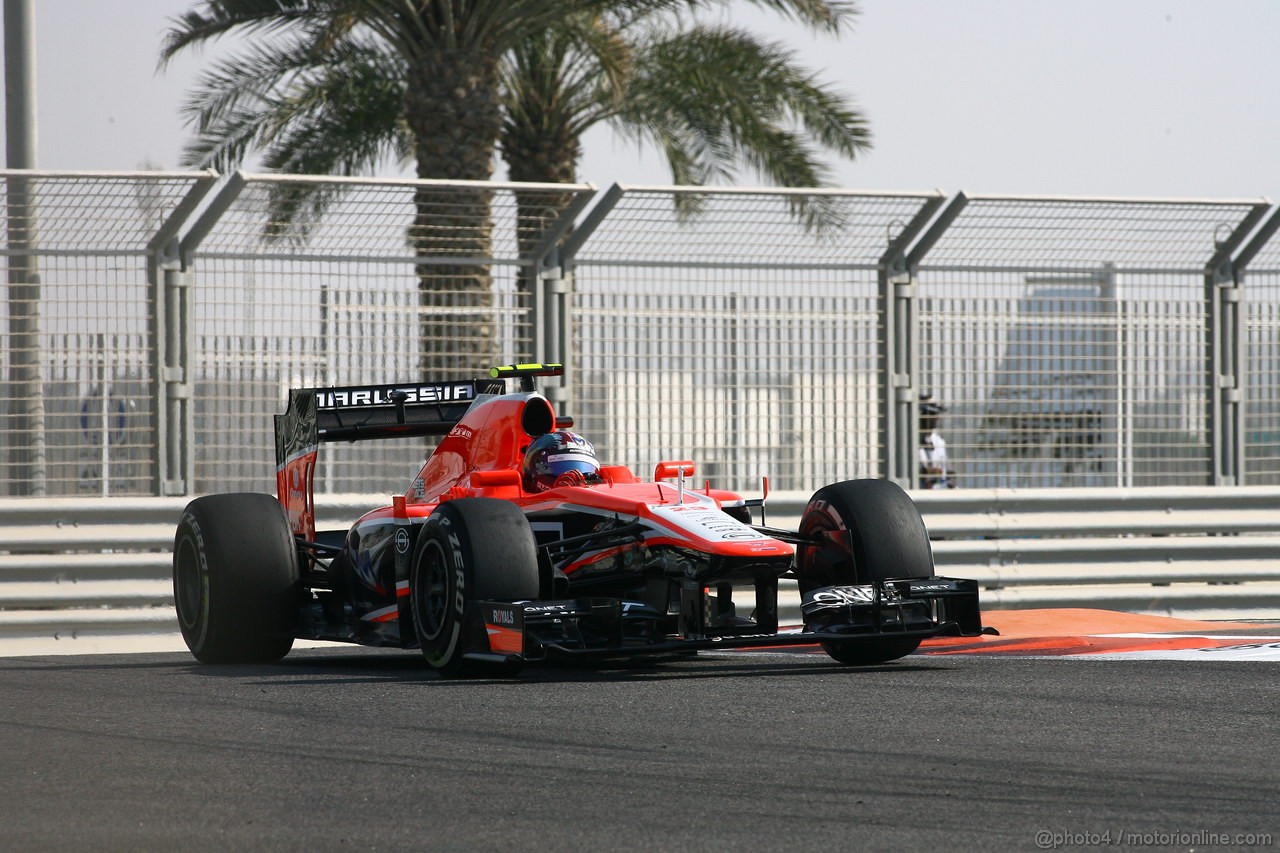 GP ABU DHABI, 01.11.2013- Prove Libere 1, Rodolfo Gonzalez (VEN) Marussia F1 Team Reserve Driver