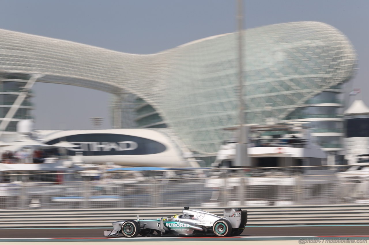 GP ABU DHABI, 01.11.2013- Prove Libere 1, Nico Rosberg (GER) Mercedes AMG F1 W04