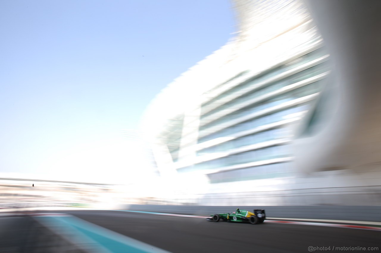 GP ABU DHABI, 01.11.2013- Prove Libere 1, Heikki Kovalainen (FIN) Caterham F1 Team CT03, Test Driver 