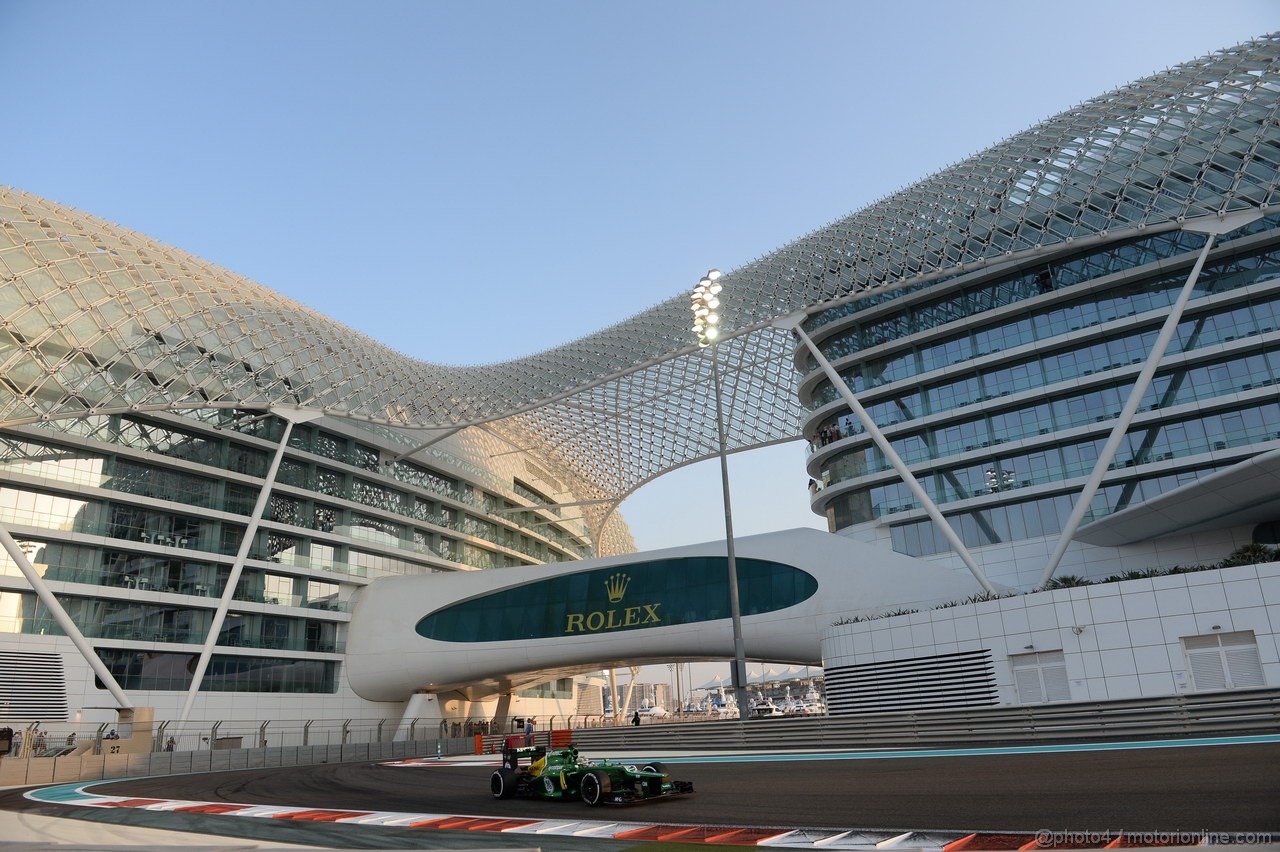 GP ABU DHABI, 01.11.2013- Prove Libere 2: Charles Pic (FRA) Caterham F1 Team CT03 