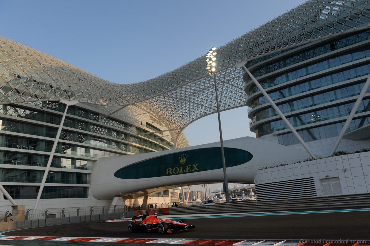 GP ABU DHABI, 01.11.2013- Prove Libere 2: Max Chilton (GBR), Marussia F1 Team MR02 