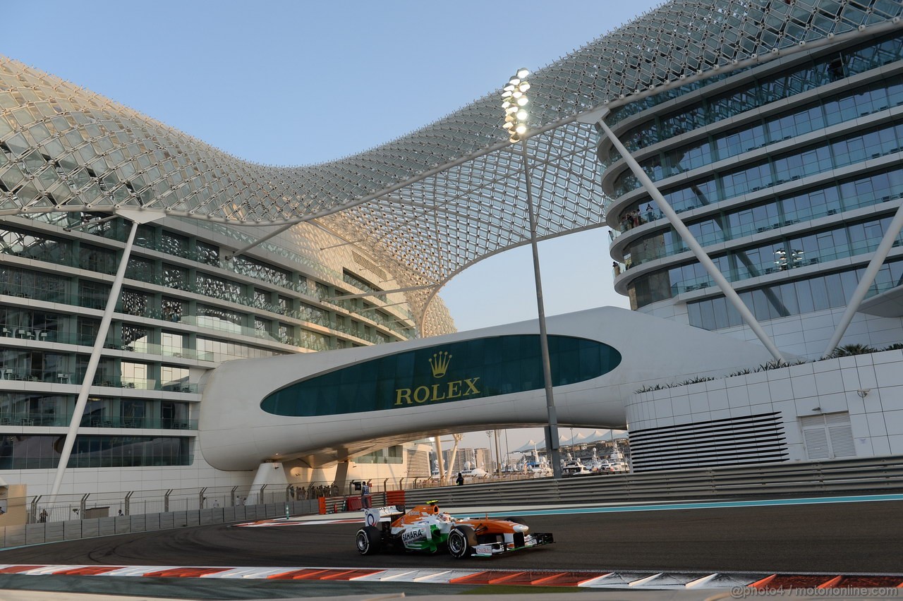 GP ABU DHABI, 01.11.2013- Prove Libere 2: Adrian Sutil (GER), Sahara Force India F1 Team VJM06 