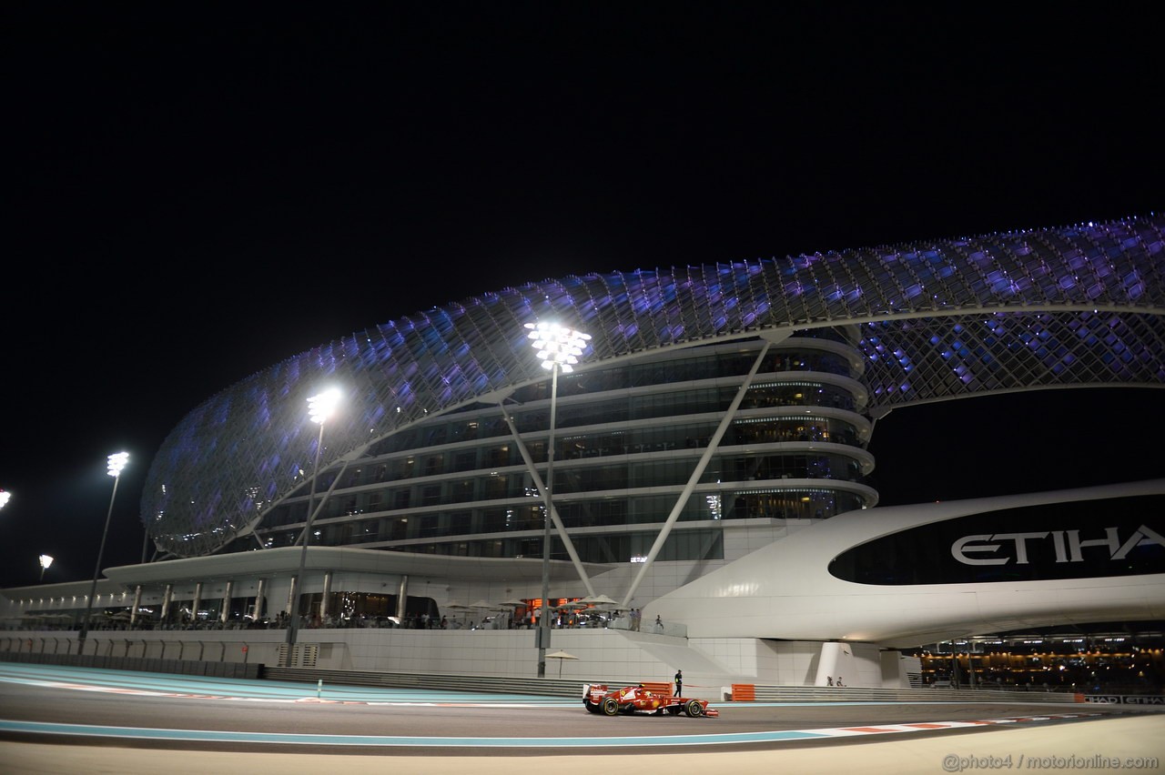 GP ABU DHABI, 01.11.2013- Prove Libere 2: Felipe Massa (BRA) Ferrari F138 