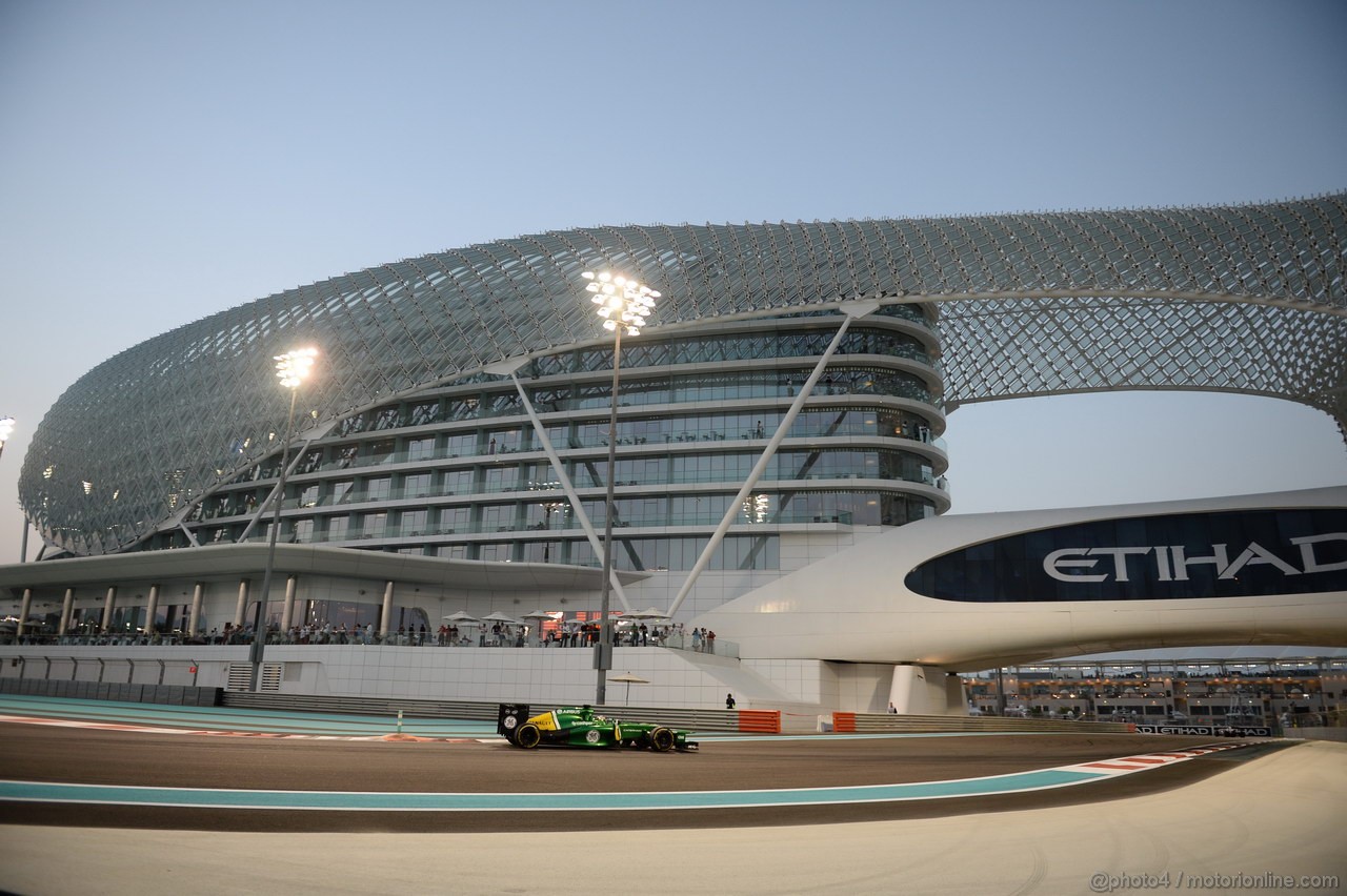 GP ABU DHABI, 01.11.2013- Prove Libere 2: Charles Pic (FRA) Caterham F1 Team CT03 