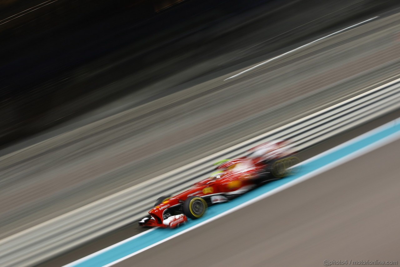 GP ABU DHABI, 01.11.2013- Prove Libere 2: Felipe Massa (BRA) Ferrari F138 