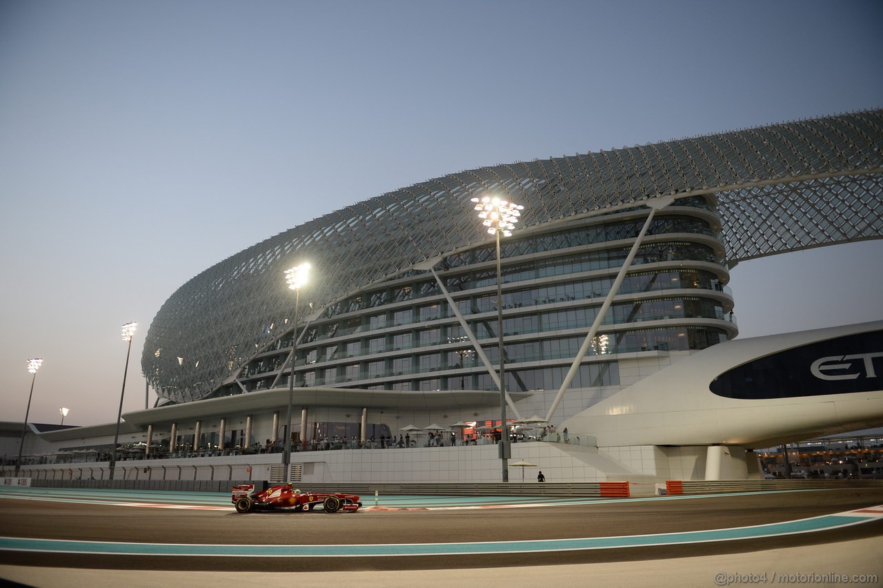 GP ABU DHABI, 01.11.2013- Prove Libere 2: Felipe Massa (BRA) Ferrari F138 