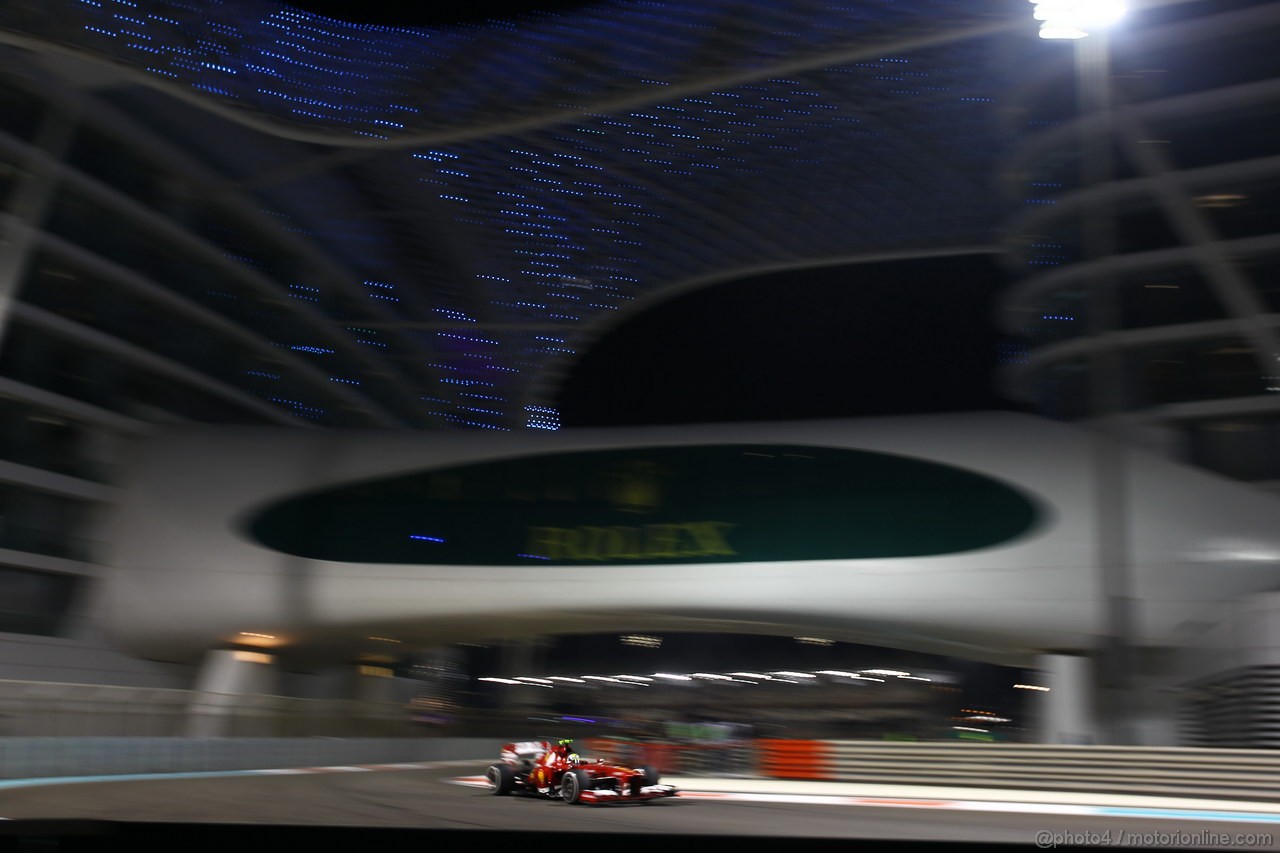 GP ABU DHABI, 01.11.2013- Prove Libere 2: Felipe Massa (BRA) Ferrari F138 