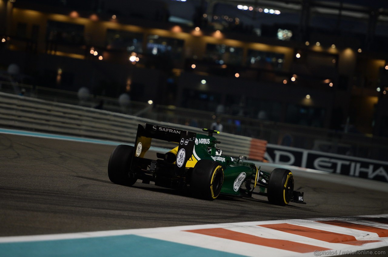 GP ABU DHABI, 01.11.2013- Prove Libere 2: Giedo Van der Garde (NED), Caterham F1 Team CT03 