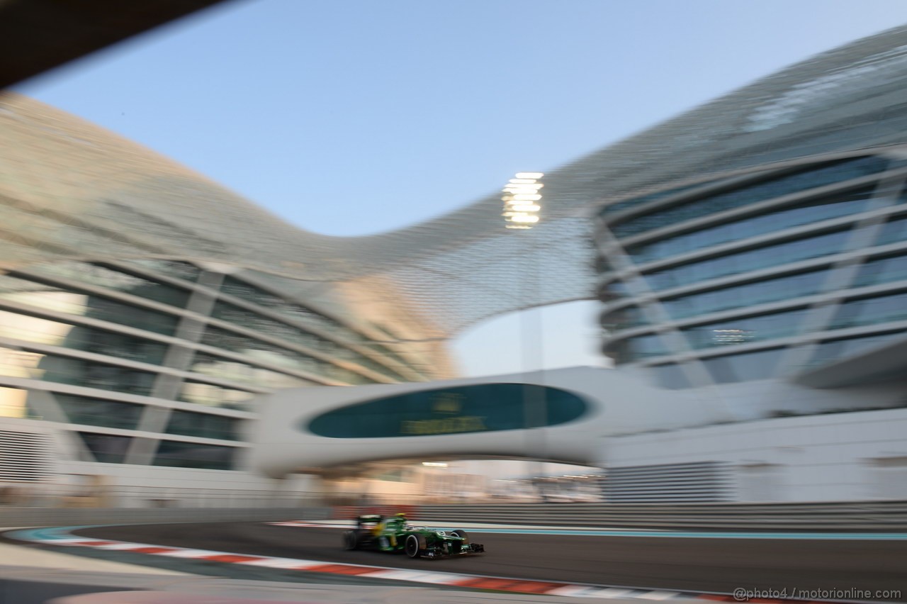 GP ABU DHABI, 01.11.2013- Prove Libere 2: Giedo Van der Garde (NED), Caterham F1 Team CT03 