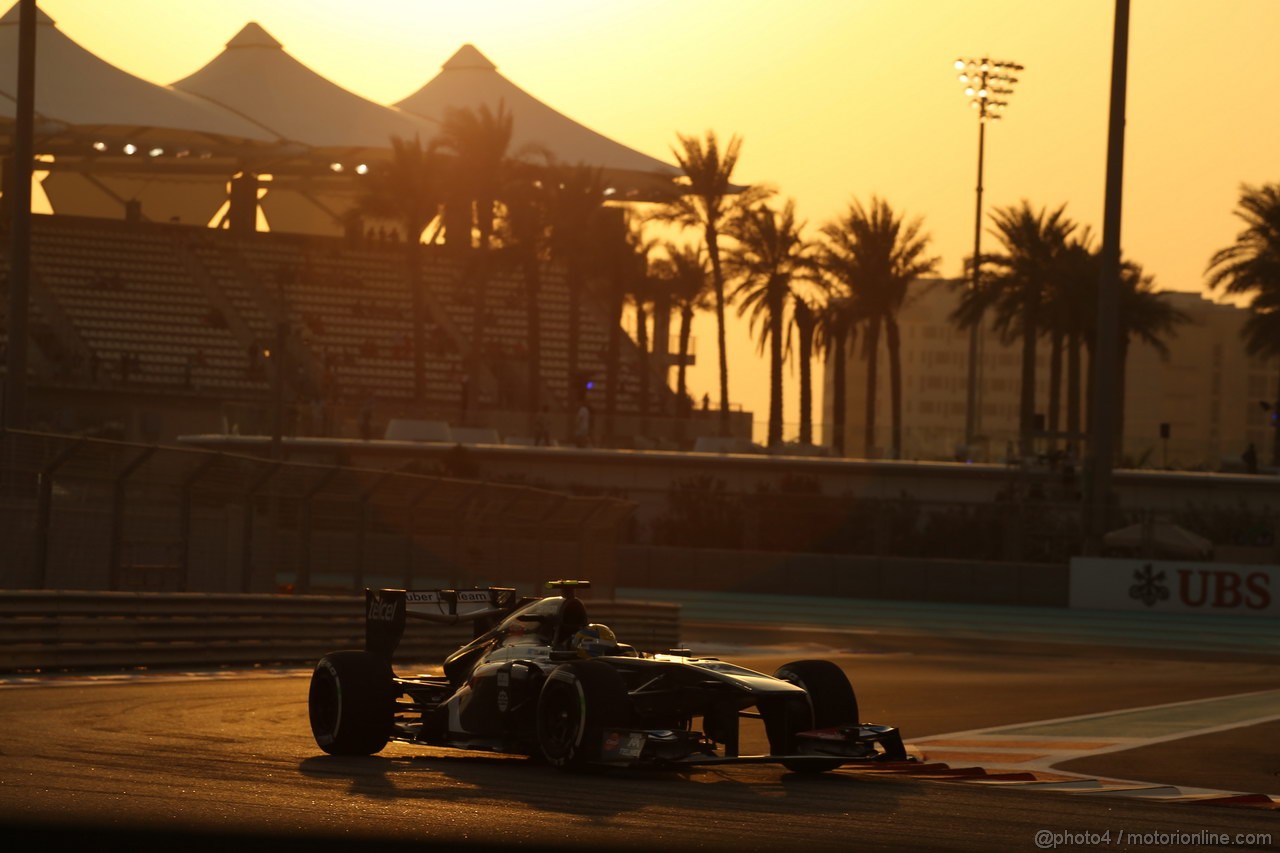 GP ABU DHABI, 01.11.2013- Prove Libere 2: Esteban Gutierrez (MEX), Sauber F1 Team C32 
