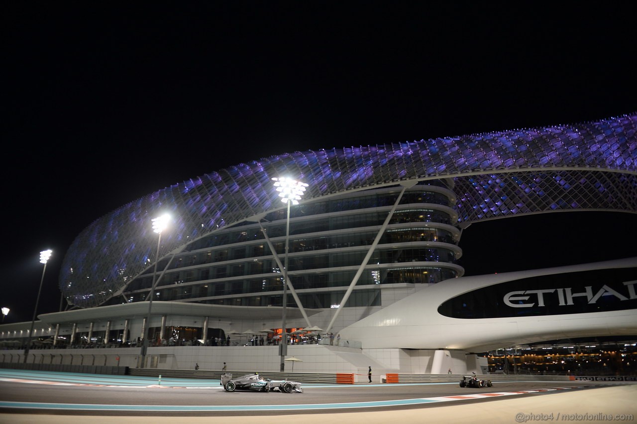 GP ABU DHABI, 01.11.2013- Prove Libere 2: Lewis Hamilton (GBR) Mercedes AMG F1 W04 