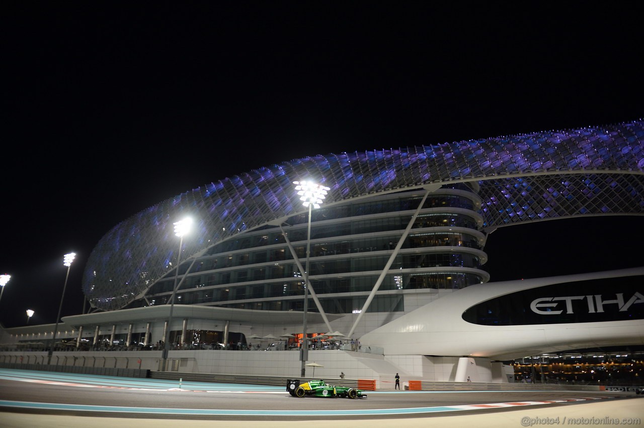 GP ABU DHABI, 01.11.2013- Prove Libere 2: Charles Pic (FRA) Caterham F1 Team CT03 
