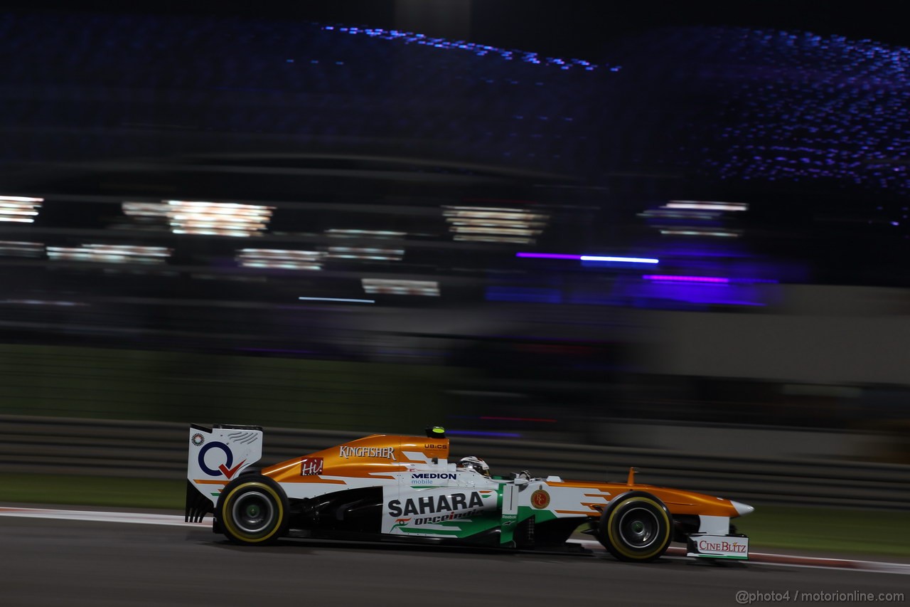 GP ABU DHABI, 01.11.2013- Prove Libere 2: Adrian Sutil (GER), Sahara Force India F1 Team VJM06 