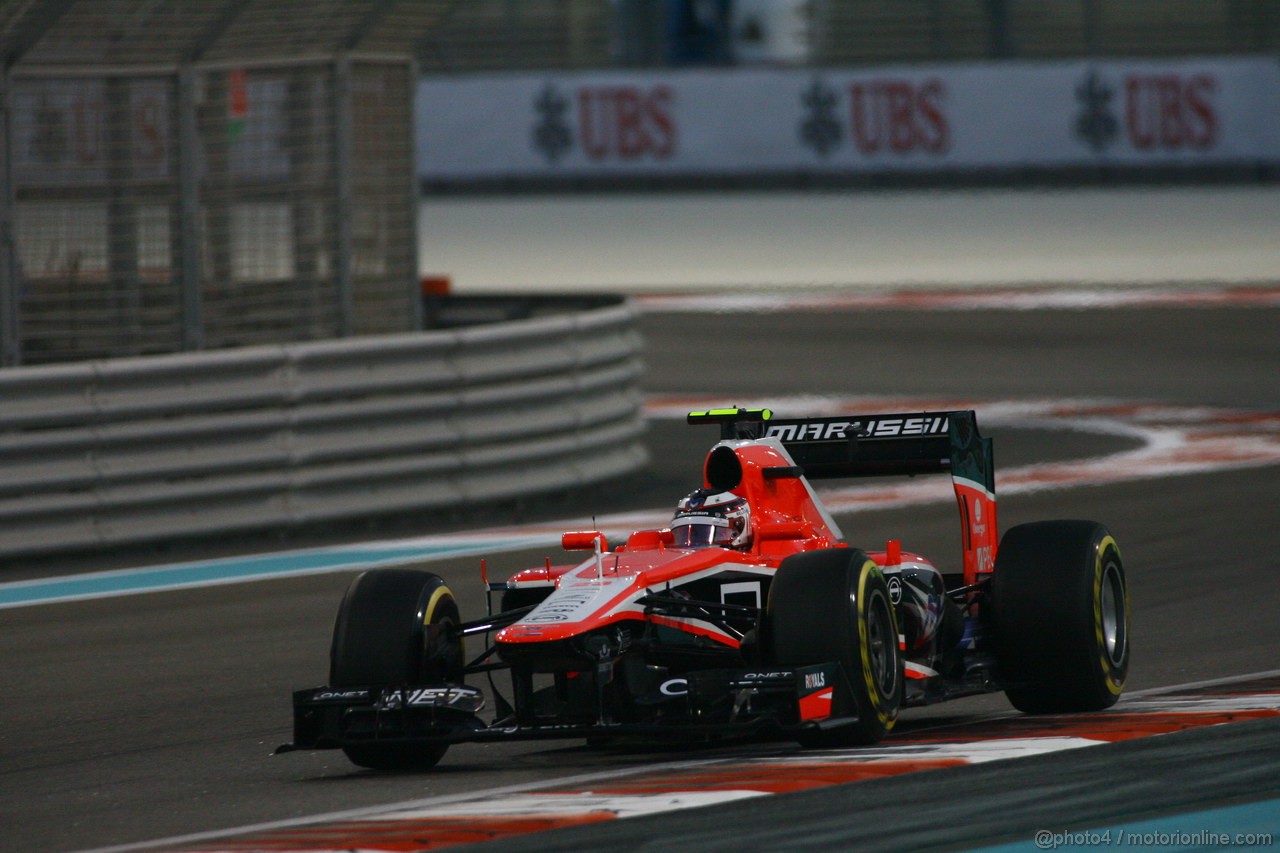 GP ABU DHABI, 01.11.2013- Prove Libere 2: Max Chilton (GBR), Marussia F1 Team MR02 