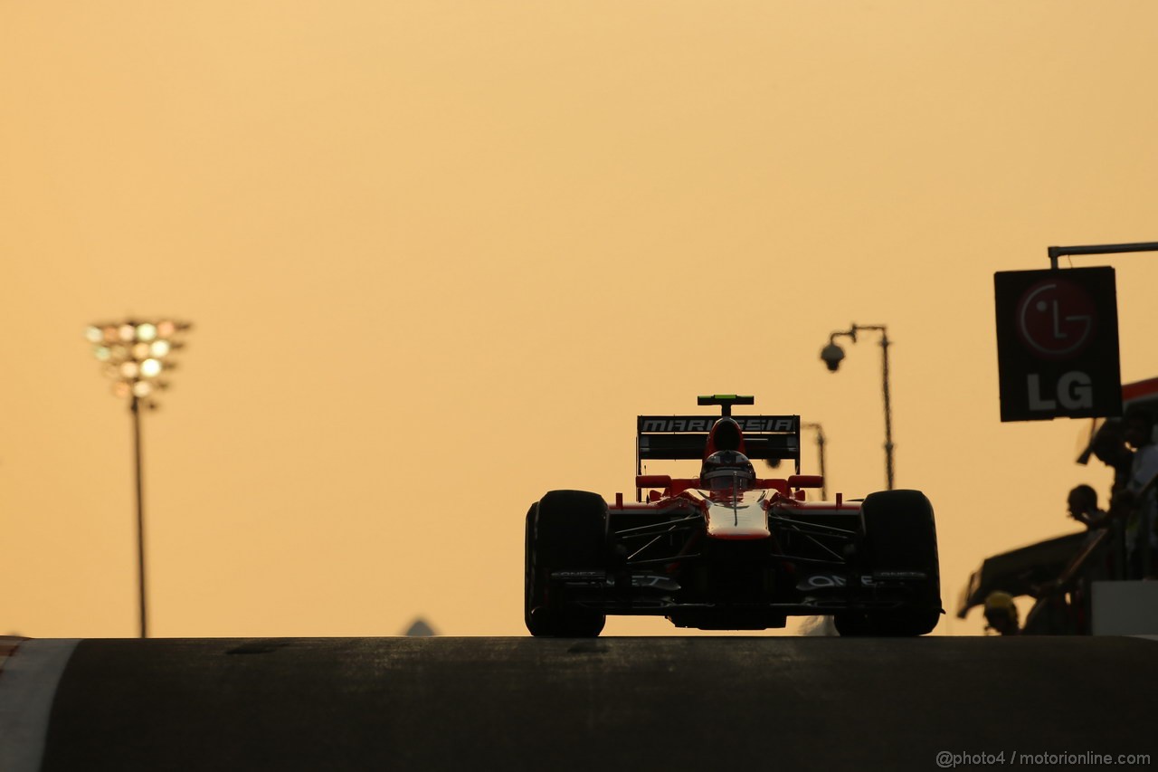 GP ABU DHABI, 01.11.2013- Prove Libere 2: Max Chilton (GBR), Marussia F1 Team MR02 