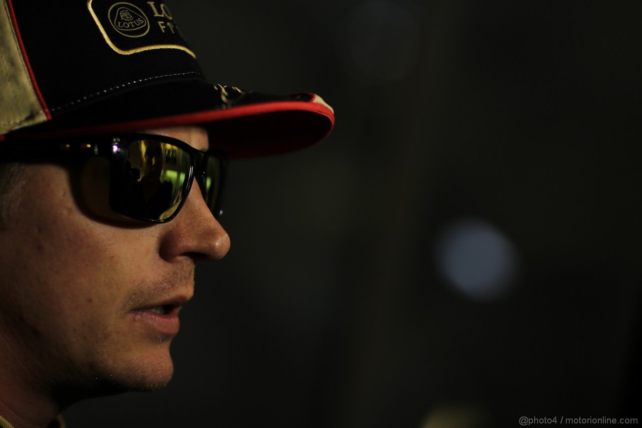 GP ABU DHABI, 01.11.2013- Prove Libere 2: Kimi Raikkonen (FIN) Lotus F1 Team E21 