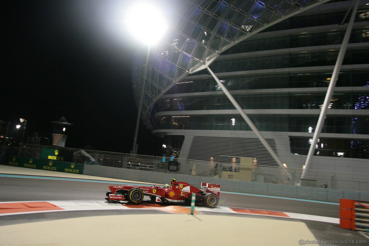 GP ABU DHABI, 01.11.2013- Prove Libere 2: Felipe Massa (BRA) Ferrari F138 