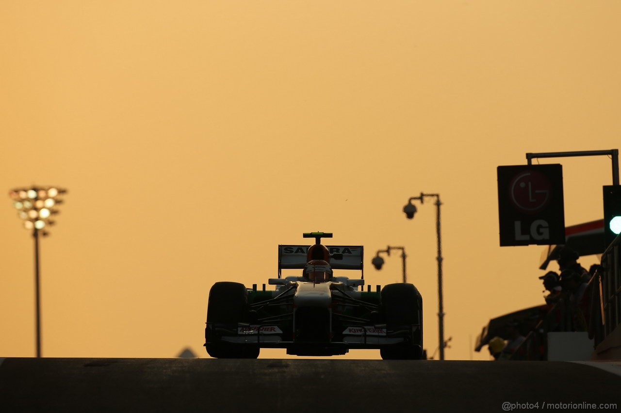 GP ABU DHABI, 01.11.2013- Prove Libere 2: Adrian Sutil (GER), Sahara Force India F1 Team VJM06 