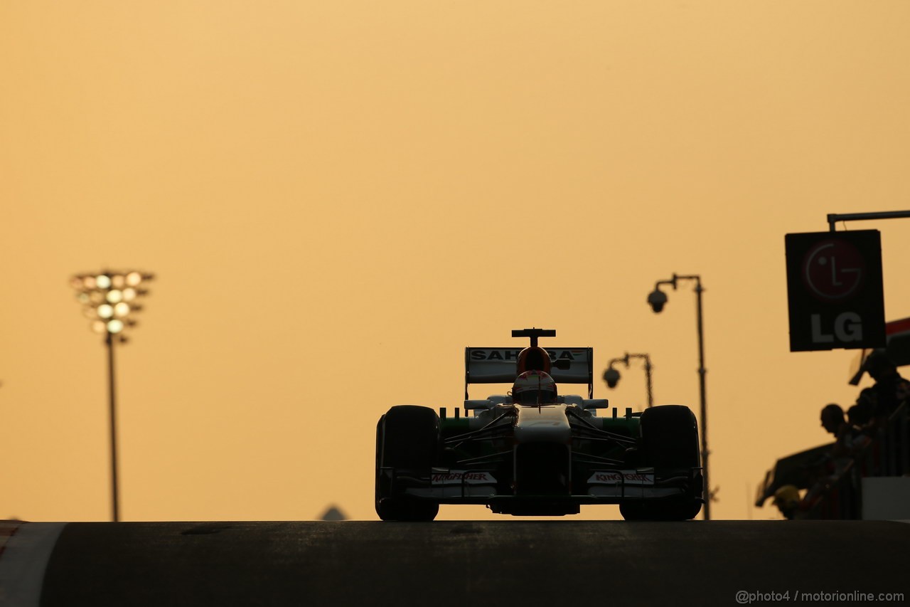 GP ABU DHABI, 01.11.2013- Prove Libere 2: Paul di Resta (GBR) Sahara Force India F1 Team VJM06 