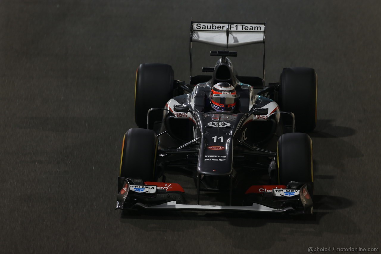 GP ABU DHABI, 01.11.2013- Prove Libere 2: Nico Hulkenberg (GER) Sauber F1 Team C32 