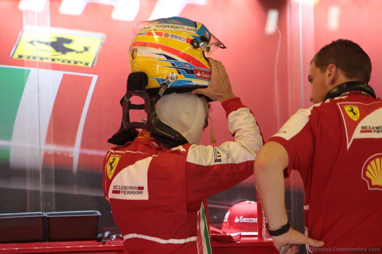 GP ABU DHABI, 01.11.2013- Prove Libere 2: Fernando Alonso (ESP) Ferrari F138 