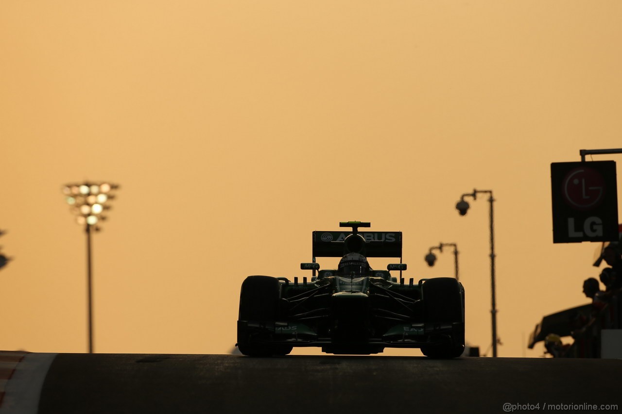 GP ABU DHABI, 01.11.2013- Prove Libere 2: Giedo Van der Garde (NED), Caterham F1 Team CT03 
