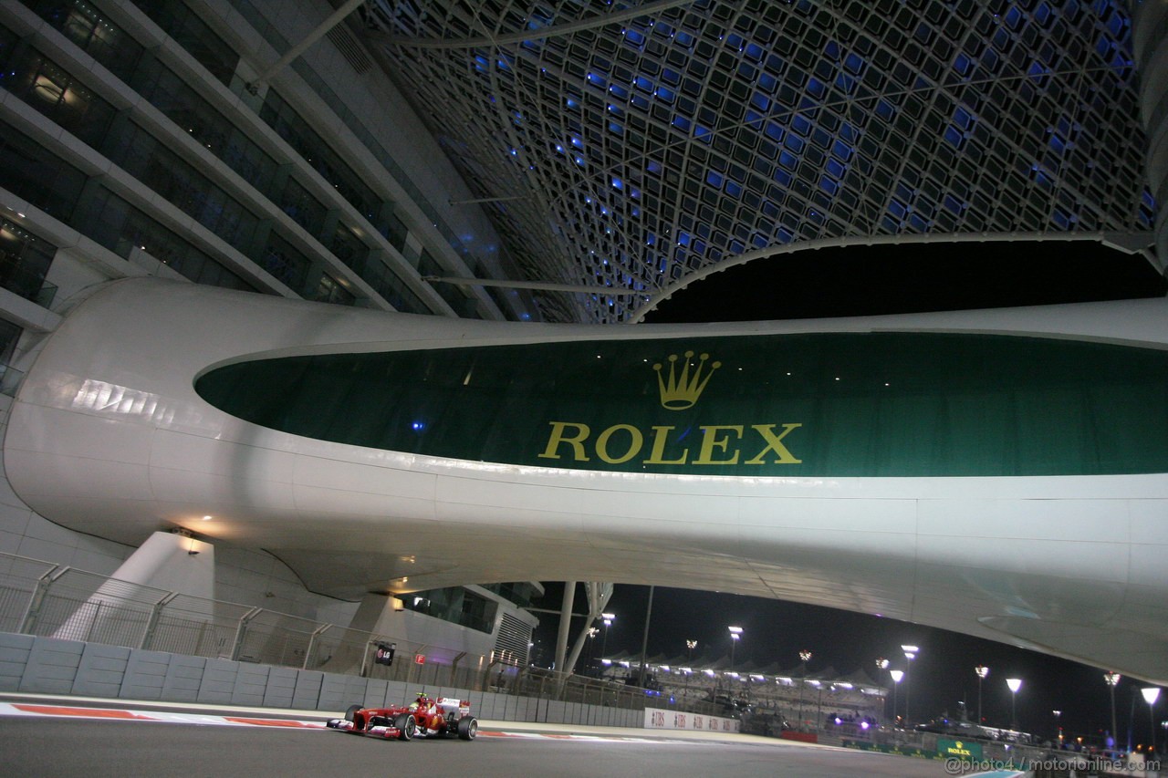 GP ABU DHABI, 01.11.2013- Prove Libere 2: Felipe Massa (BRA) Ferrari F138 
