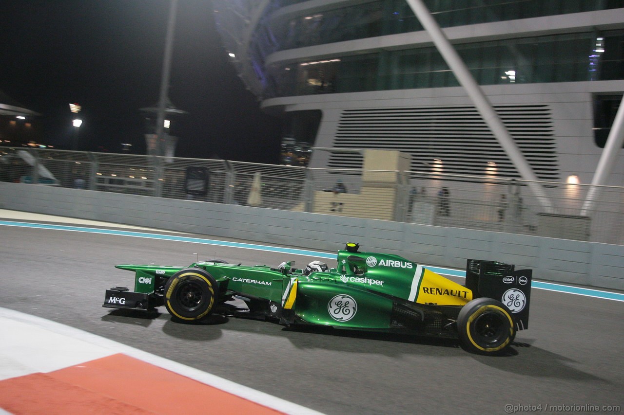 GP ABU DHABI, 01.11.2013- Prove Libere 2: Giedo Van der Garde (NED), Caterham F1 Team CT03 