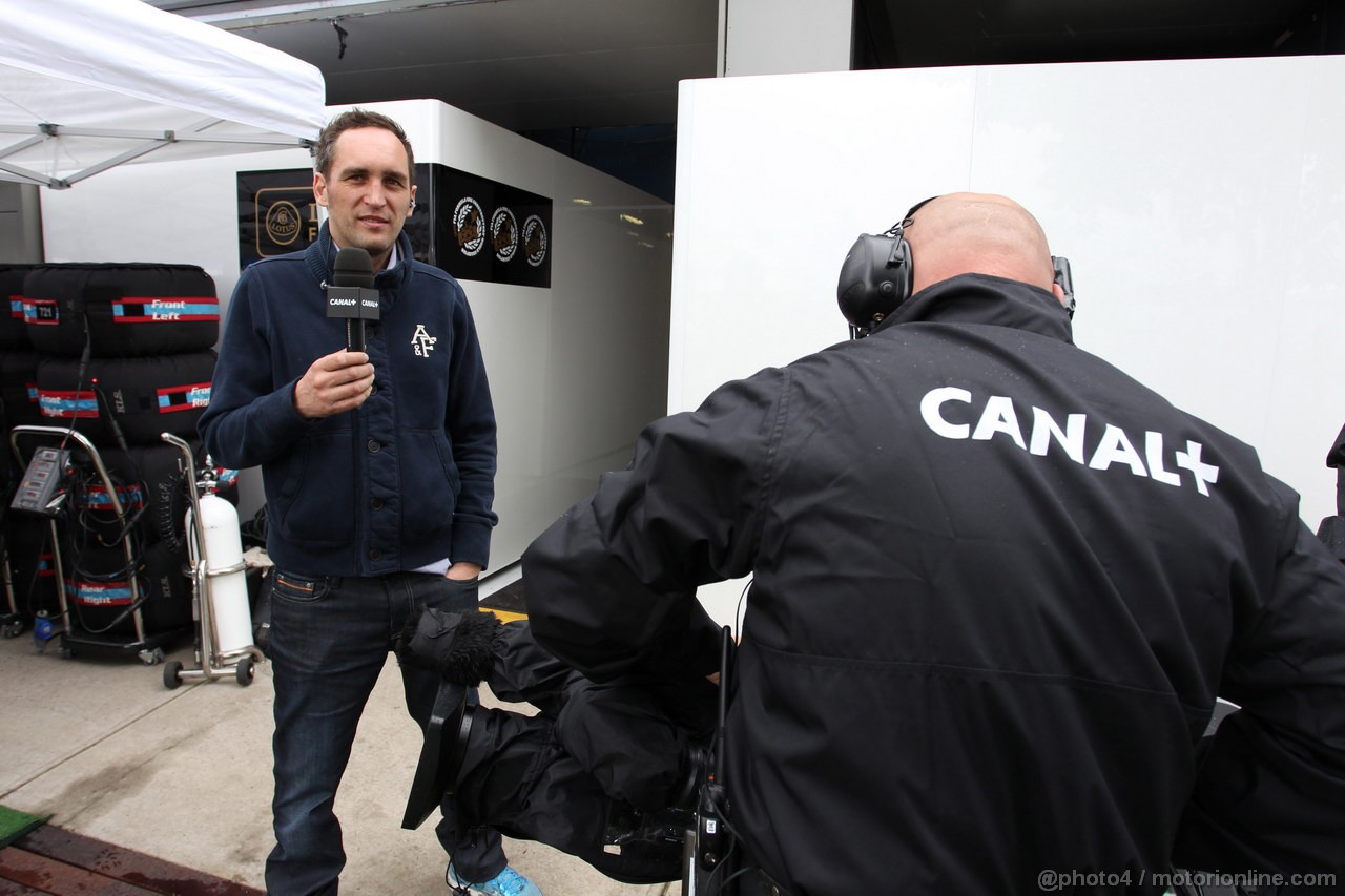 GP AUSTRALIA, 17.03.2013- Qualifiche, Franck Montagny (FRA), Canal Plus