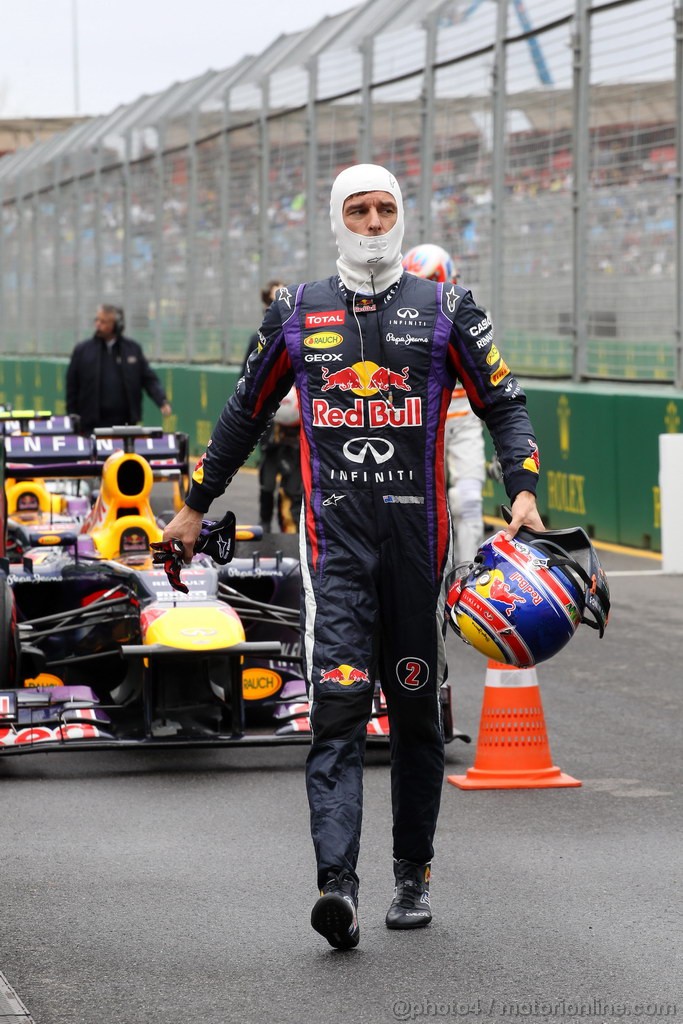 GP AUSTRALIA, 17.03.2013- Qualifiche, Mark Webber (AUS) Red Bull Racing RB9 