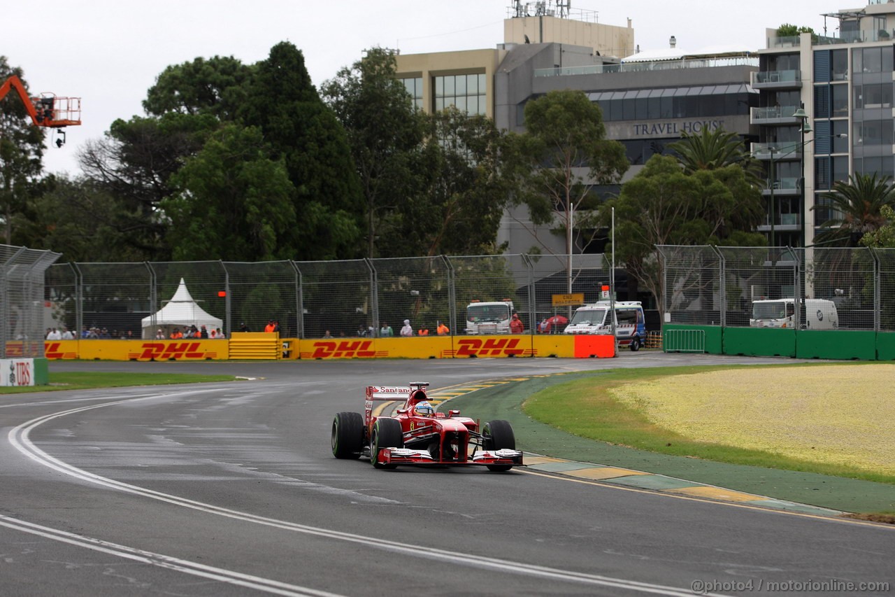 GP AUSTRALIA, 17.03.2013- Qualifiche, Fernando Alonso (ESP) Ferrari F138 