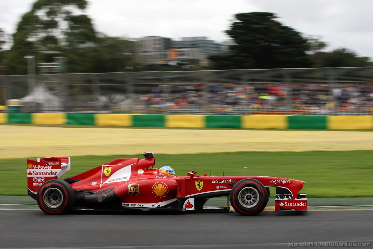 GP AUSTRALIA, 17.03.2013- Qualifiche, Fernando Alonso (ESP) Ferrari F138 