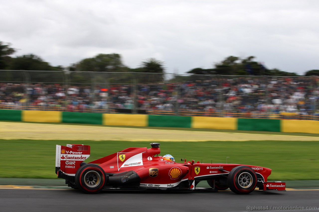 GP AUSTRALIA, 17.03.2013- Qualifiche, Fernando Alonso (ESP) Ferrari F138 