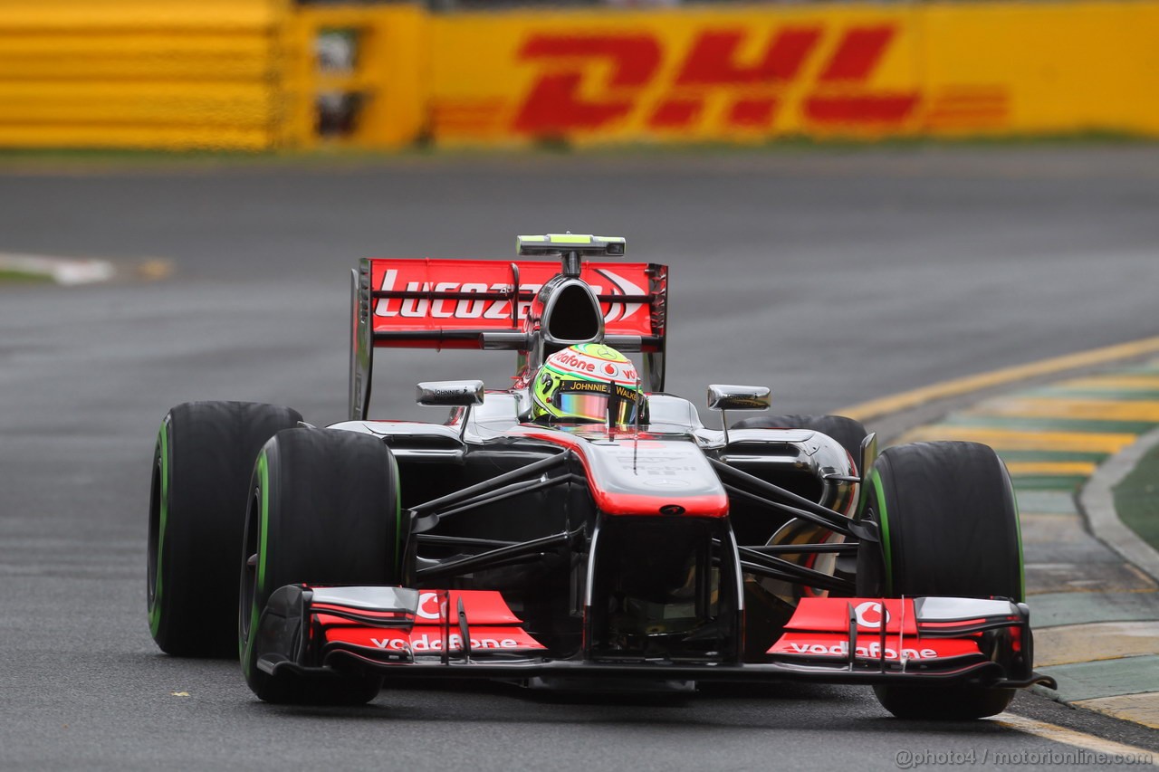 GP AUSTRALIA, 17.03.2013- Qualifiche, Sergio Perez (MEX) McLaren MP4-28