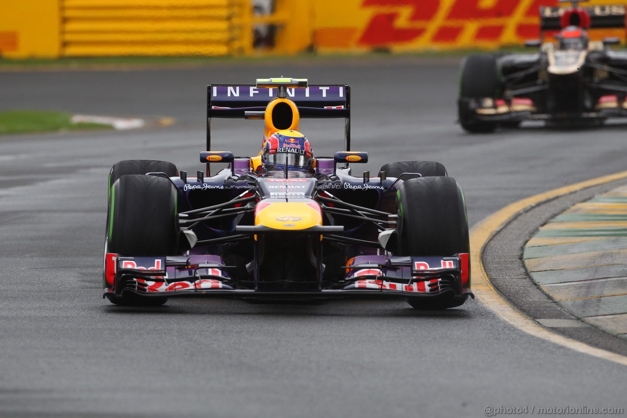 GP AUSTRALIA, 17.03.2013- Qualifiche, Mark Webber (AUS) Red Bull Racing RB9 