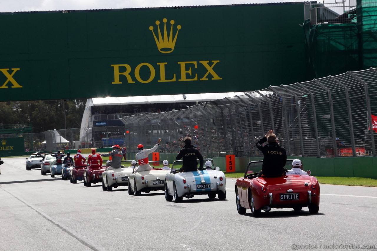 GP AUSTRALIA, 17.03.2013- Drivers parade