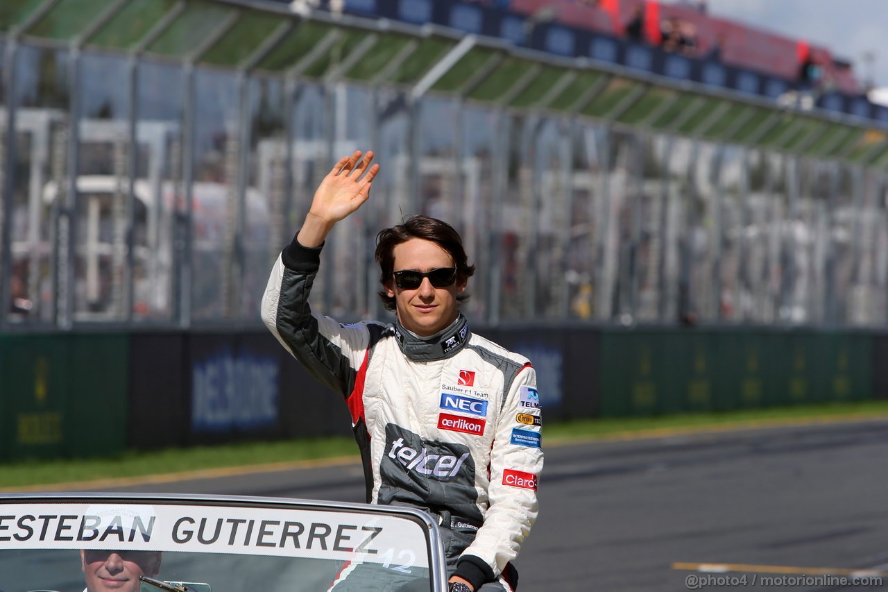 GP AUSTRALIA, 17.03.2013- Esteban Gutierrez (MEX), Sauber F1 Team C32 