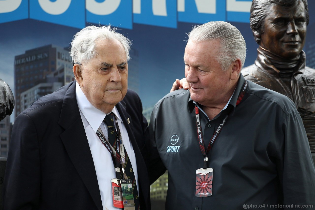 GP AUSTRALIA, 17.03.2013- Jack Brabham e Alan Jones