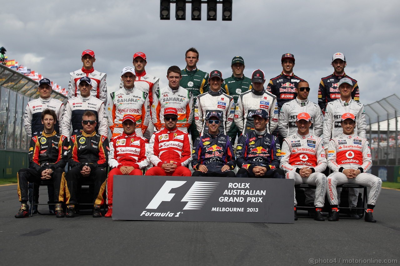 GP AUSTRALIA, 17.03.2013- Drivers F1 2013