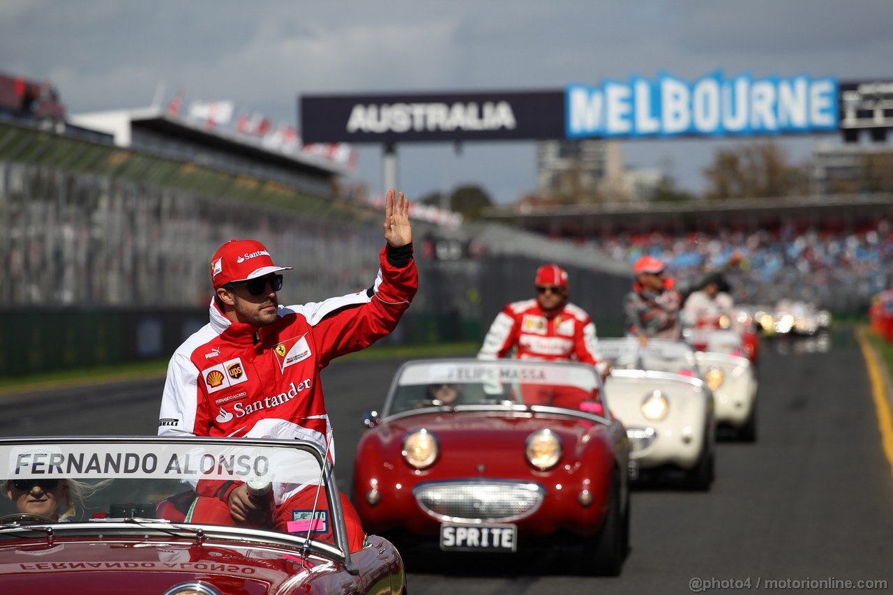 GP AUSTRALIA, 17.03.2013- Fernando Alonso (ESP) Ferrari F138 