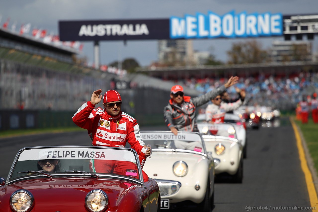 GP AUSTRALIA, 17.03.2013- Felipe Massa (BRA) Ferrari F138 