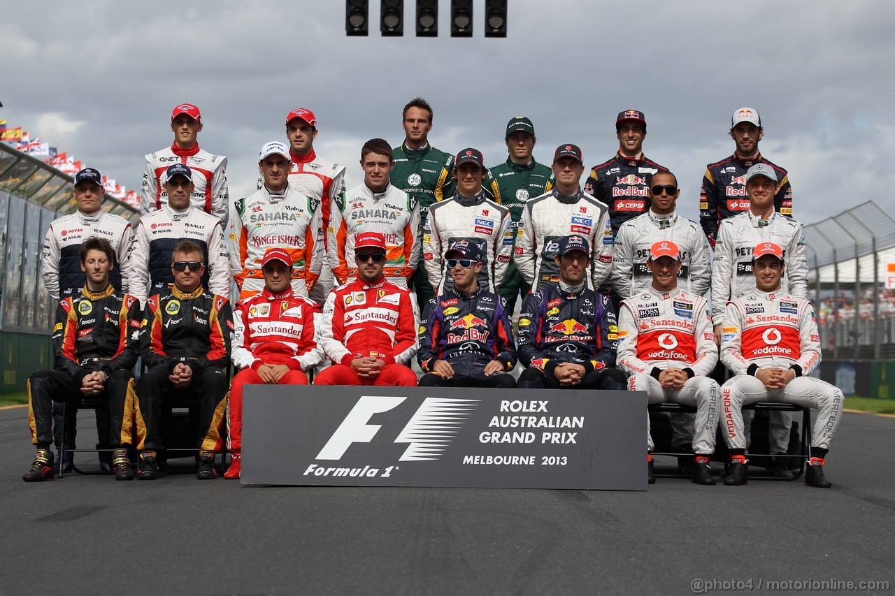 GP AUSTRALIA, 17.03.2013- Drivers F1 2013