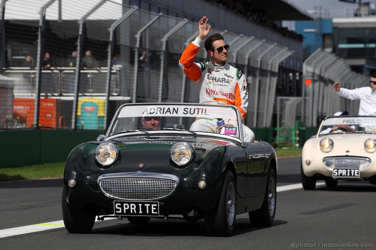 GP AUSTRALIA, 17.03.2013- Adrian Sutil (GER), Sahara Force India F1 Team VJM06 