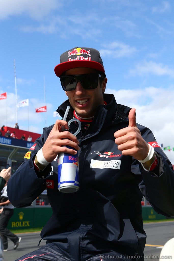 GP AUSTRALIA, 17.03.2013- Daniel Ricciardo (AUS) Scuderia Toro Rosso STR8 