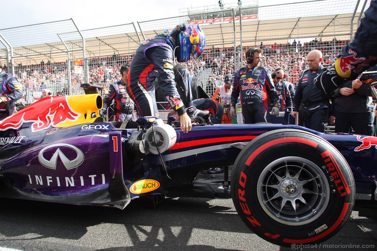 GP AUSTRALIA, 17.03.2013- Gara, Sebastian Vettel (GER) Red Bull Racing RB9 