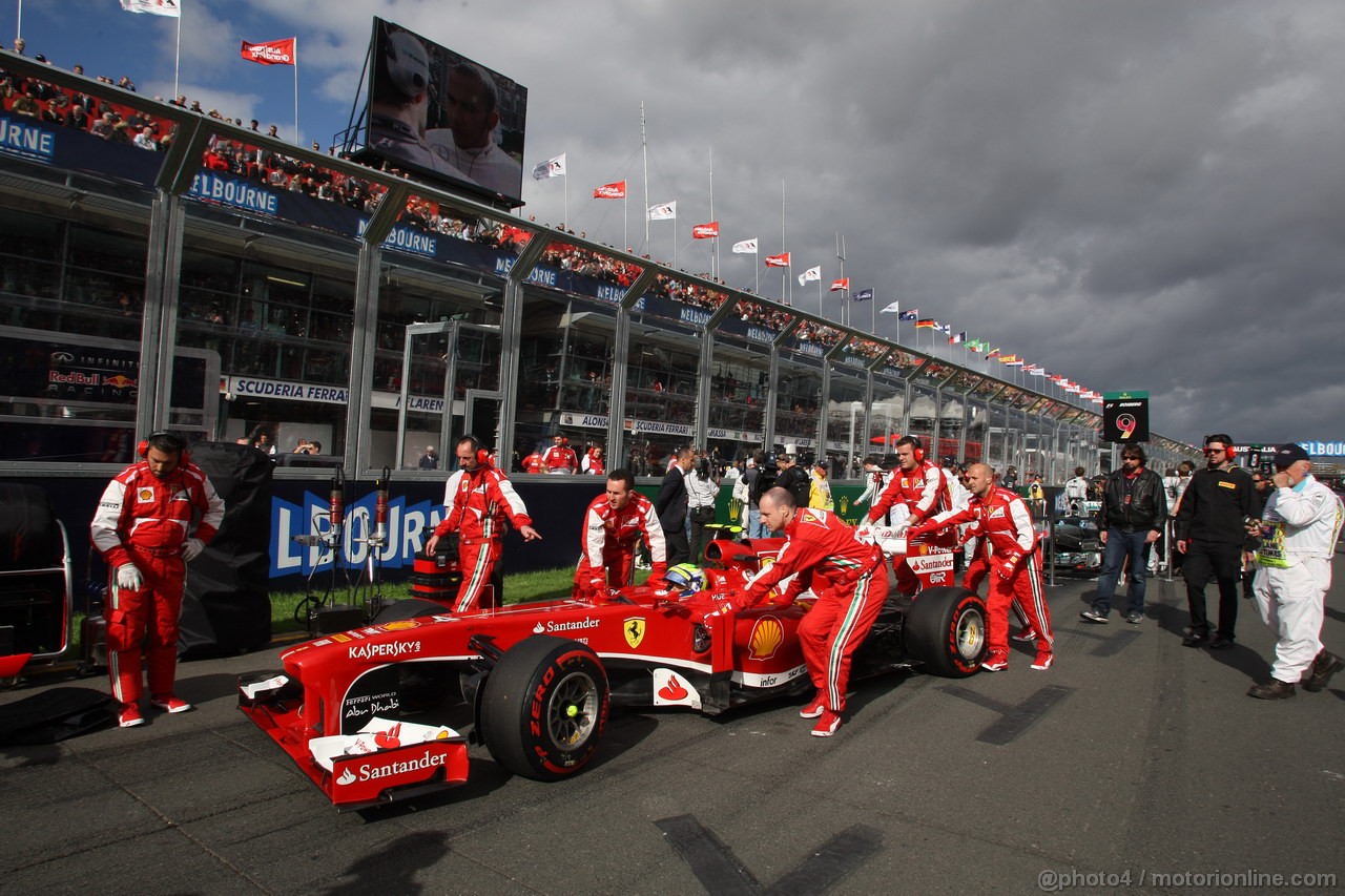 GP AUSTRALIA, 17.03.2013- Gara, Felipe Massa (BRA) Ferrari F138 