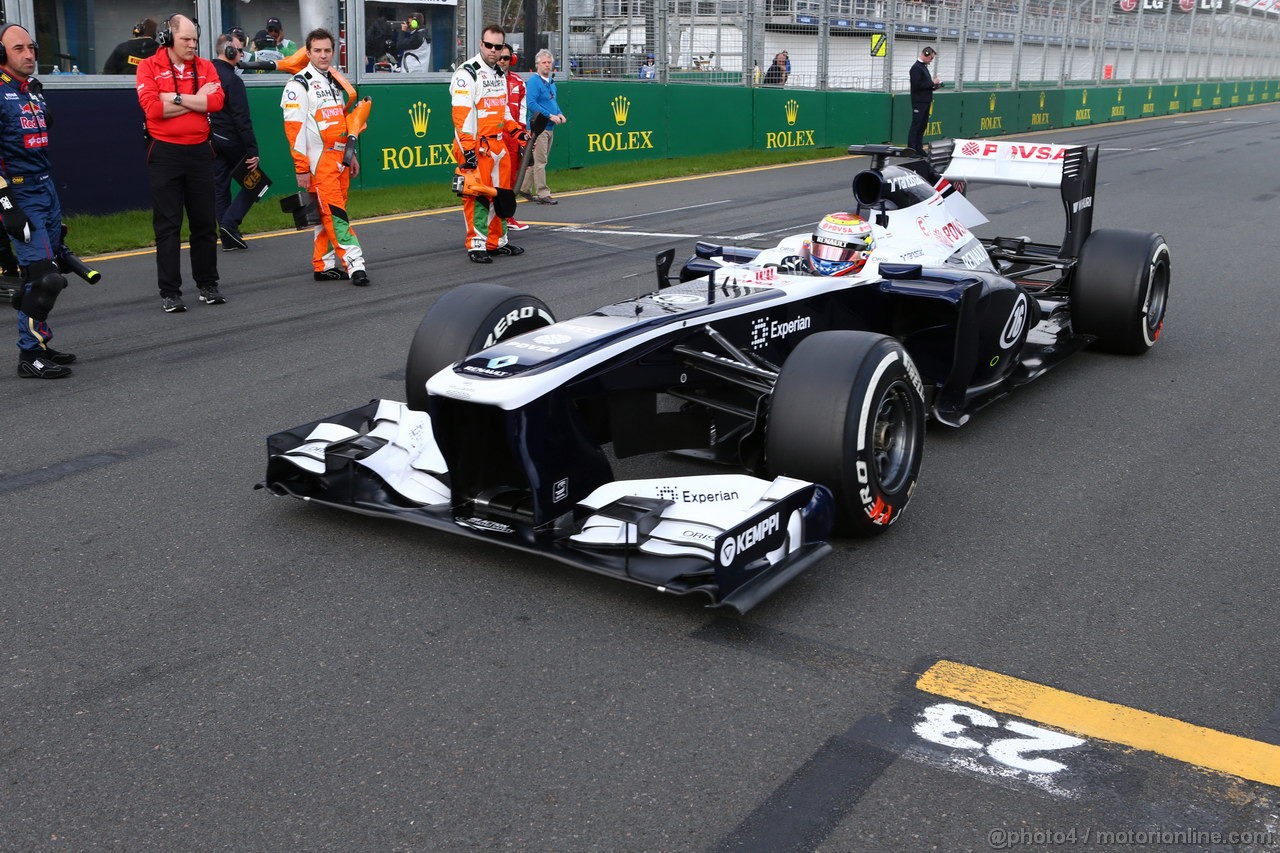 GP AUSTRALIA, 17.03.2013- Gara, Pastor Maldonado (VEN) Williams F1 Team FW35 