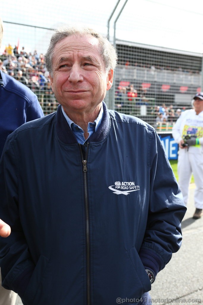 GP AUSTRALIA, 17.03.2013- Gara, Jean Todt (FRA), President FIA 