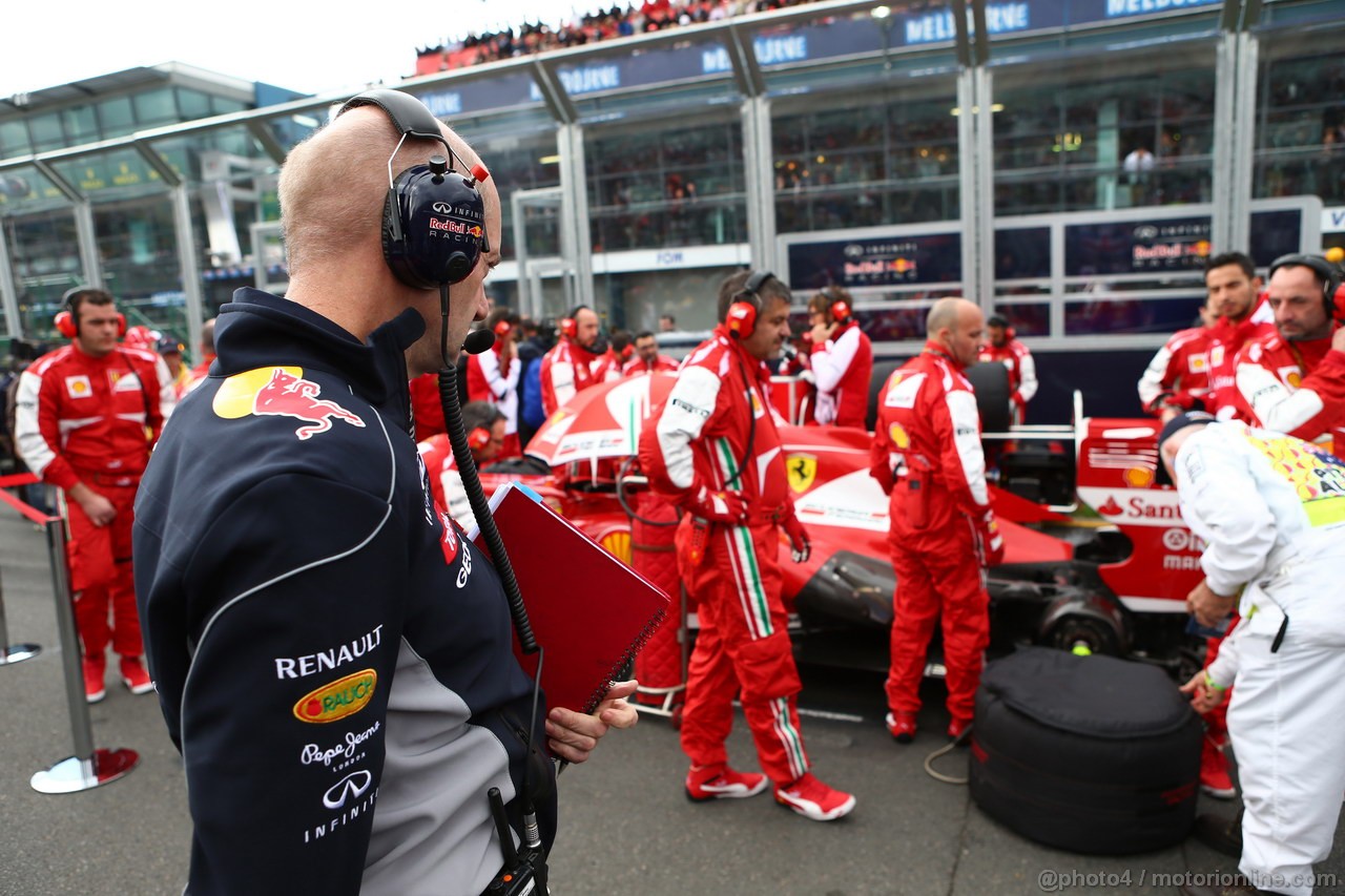 GP AUSTRALIA, 17.03.2013- Gara, Adrian Newey (GBR), Red Bull Racing , Technical Operations Director