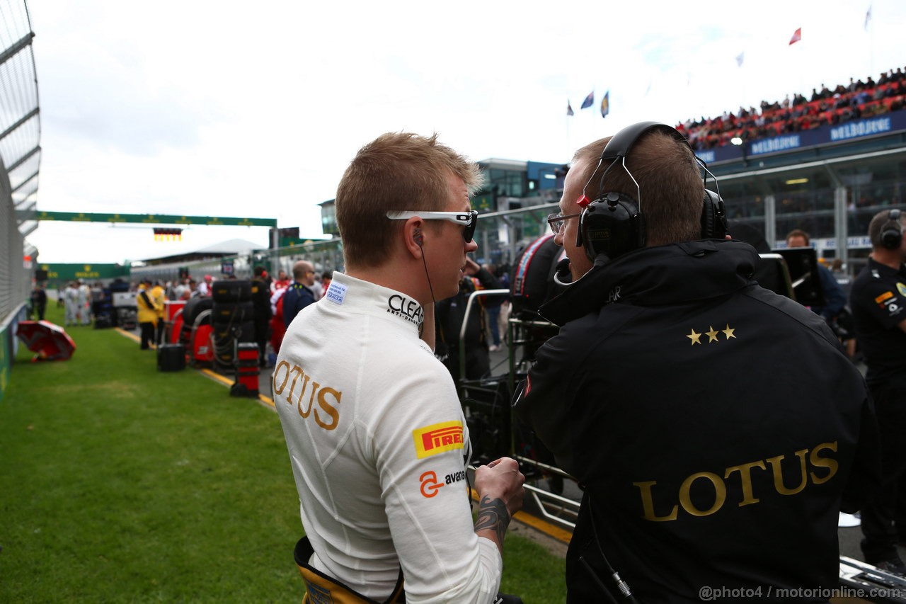 GP AUSTRALIA, 17.03.2013- Gara,Kimi Raikkonen (FIN) Lotus F1 Team E21 